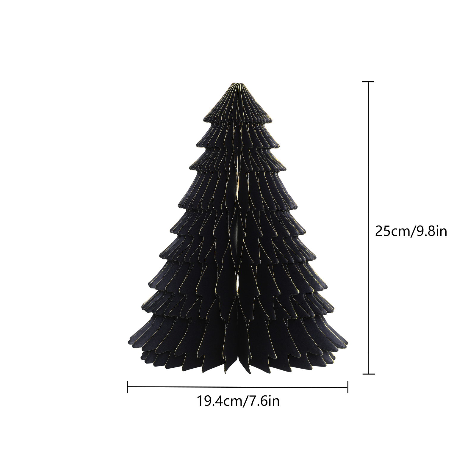 Black Honeycomb paper Tree ornaments-04.jpg